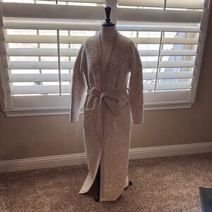 Barefoot Dreams Cream Leopard Robe